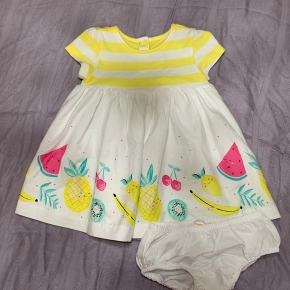 Gymboree Fruits Dress Pineapple, Watermelon, Kiwi - Picture 1 of 5